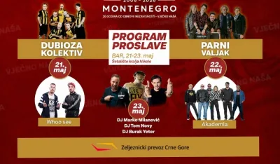 ŽPCG uvodi vanredne polaske vozova tokom proslave Dana nezavisnosti