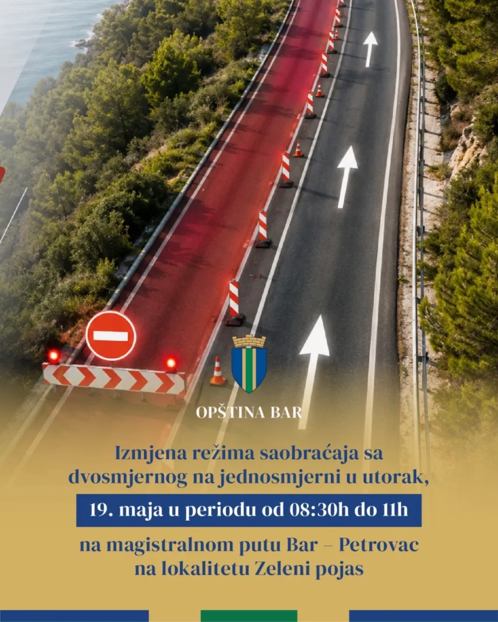 Izmjena režima saobraćaja na lokalitetu Zeleni pojas