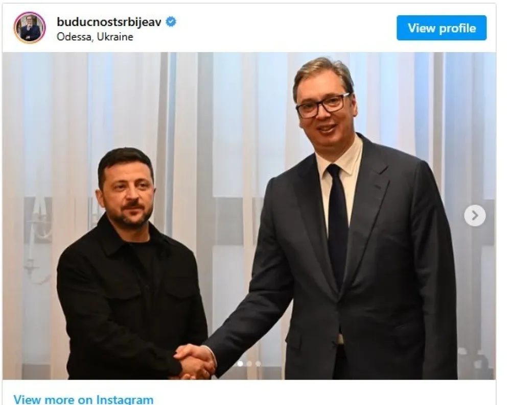 Ukrajinsku delegaciju u posjeti Srbiji neće predvoditi Zelenski