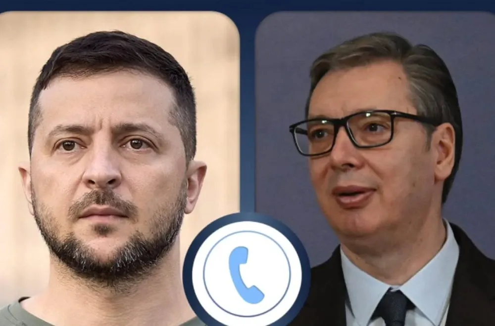 Vučić sa Zelenskim: "Otvoren i dobar razgovor o bilateralnim odnosima na&scaron;ih zemalja"