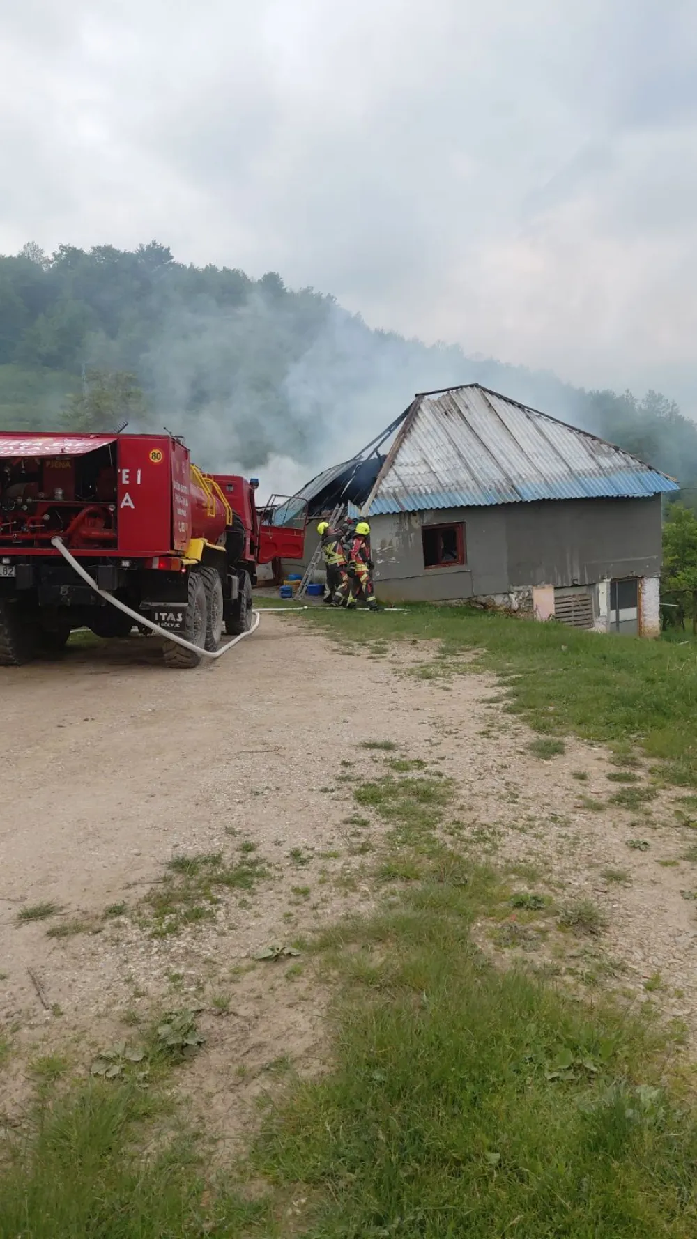 Izgorela kuća porodice Balić