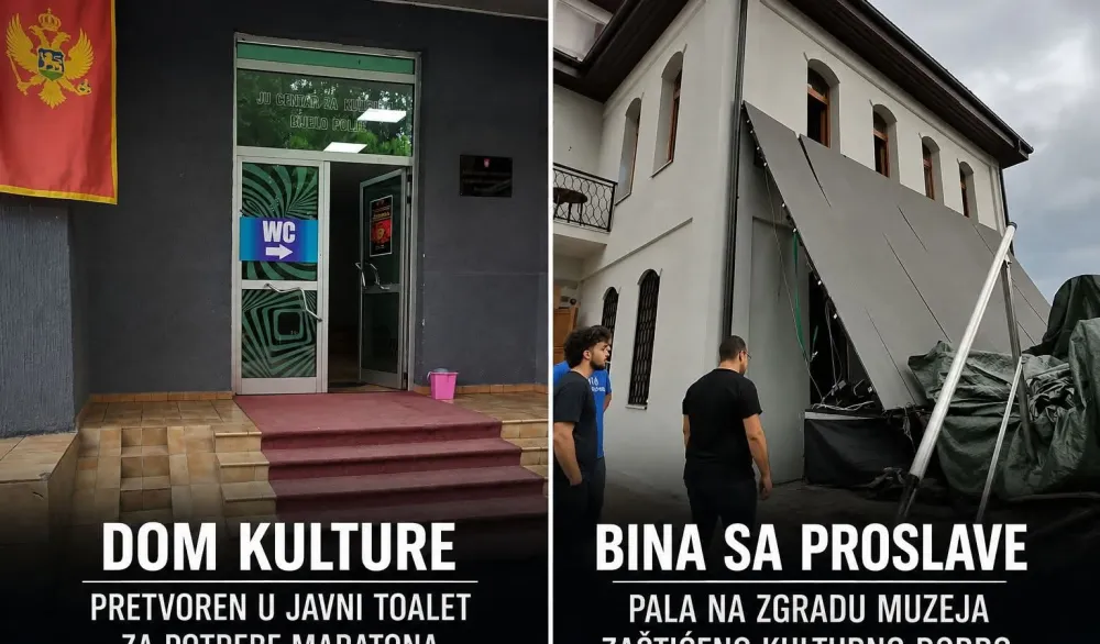 Đukić: Dom kulture u Bijelom Polju pretvoren u javni toalet