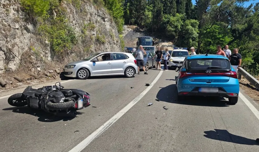 Udes na putu Podgorica-Bar: Povrijeđen motociklista
