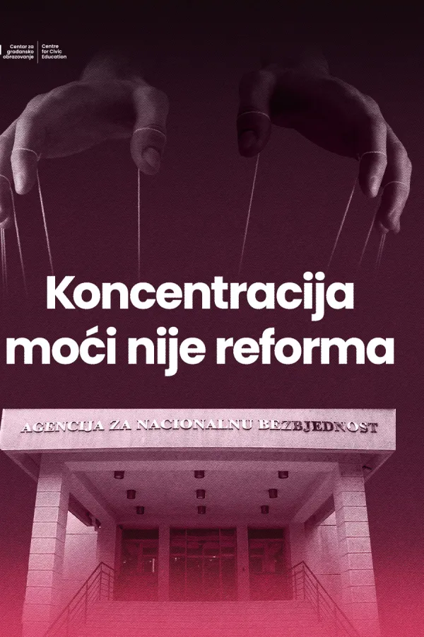 CGO: Iz Zakona o ANB-u i unutra&scaron;njim poslovima ukloniti sporne odredbe i predložiti nova rje&scaron;enja