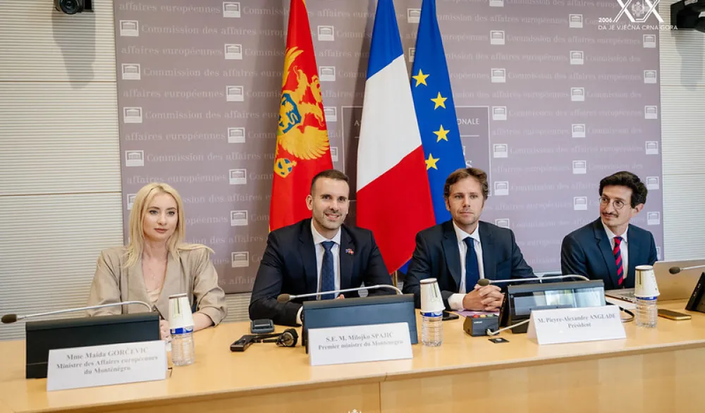 Spajić: Pristupanje Crne Gore EU je prilika da Evropa postane snažnija; Anglad: Ubrzano napredujete, računajte na podr&scaron;ku Francuske
