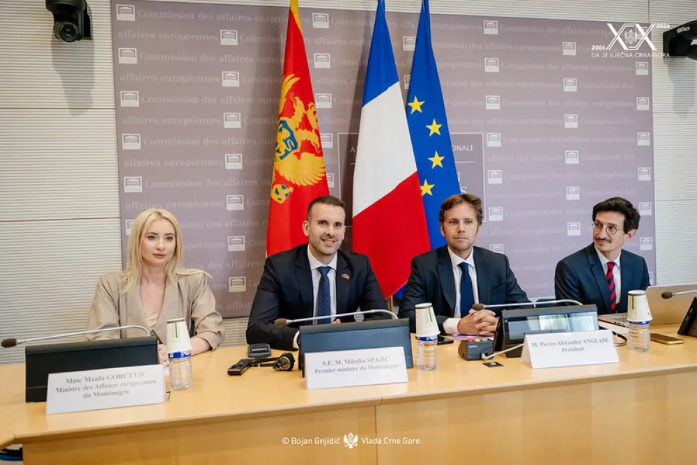Spajić: Pristupanje Crne Gore EU je prilika da Evropa postane snažnija; Anglad: Ubrzano napredujete, računajte na podr&scaron;ku Francuske