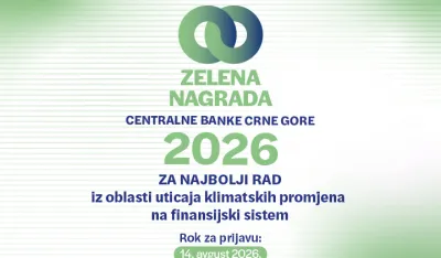 Centralna banka raspisuje konkurs za dodjelu &bdquo;Zelene nagrade CBCG&ldquo; za 2026. godinu