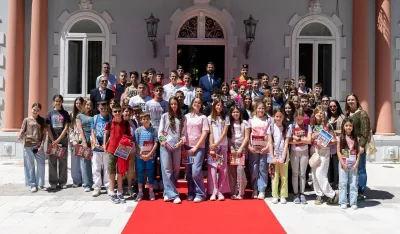 Milatović sa učenicima