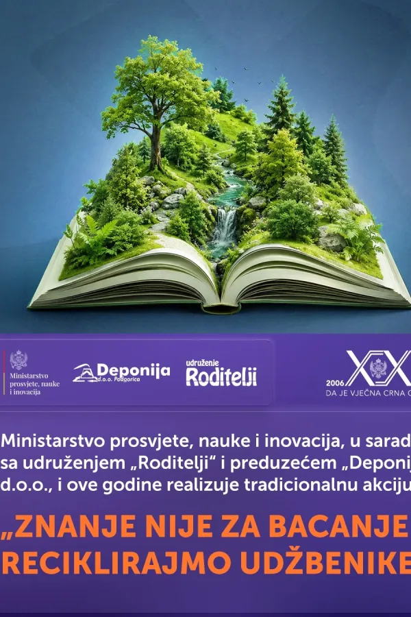 Realizuje se akcija pod sloganom &bdquo;Znanje nije za bacanje &ndash; reciklirajmo udžbenike!&ldquo;