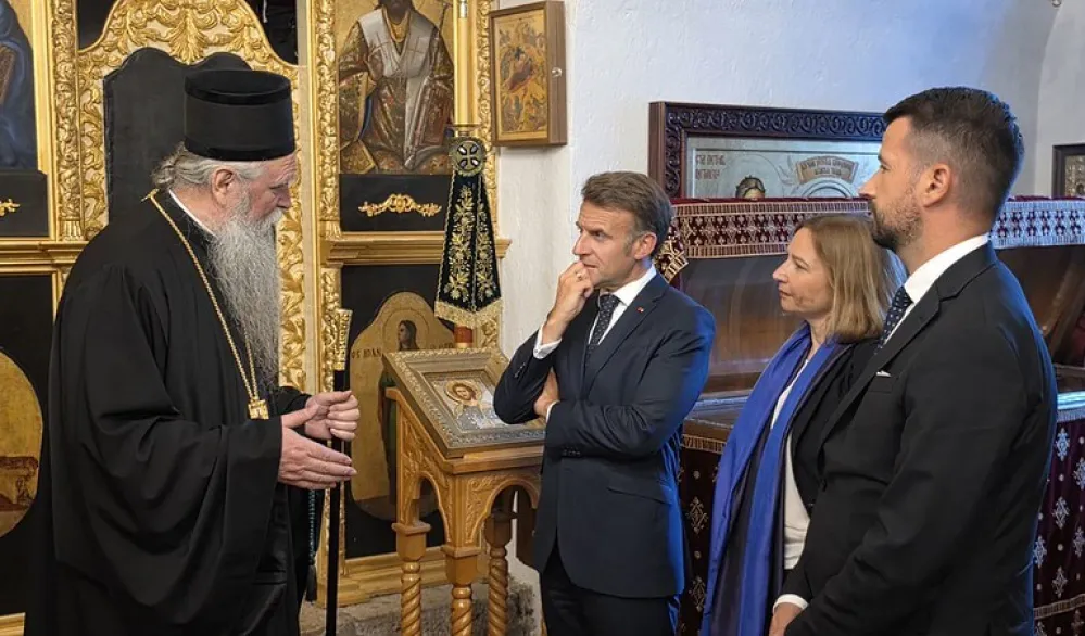 Makron sa Milatovićem na Cetinju