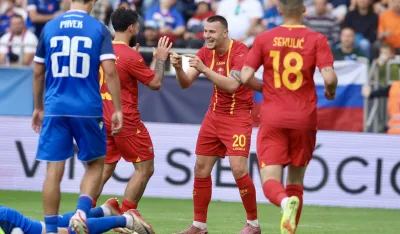 Slavlje Osmajića nakon prvog gola