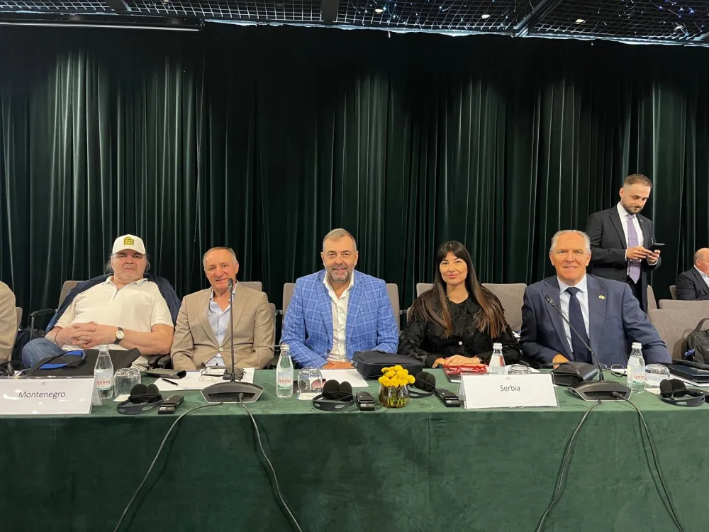 Crnogorska i srpska delegacija u Tirani