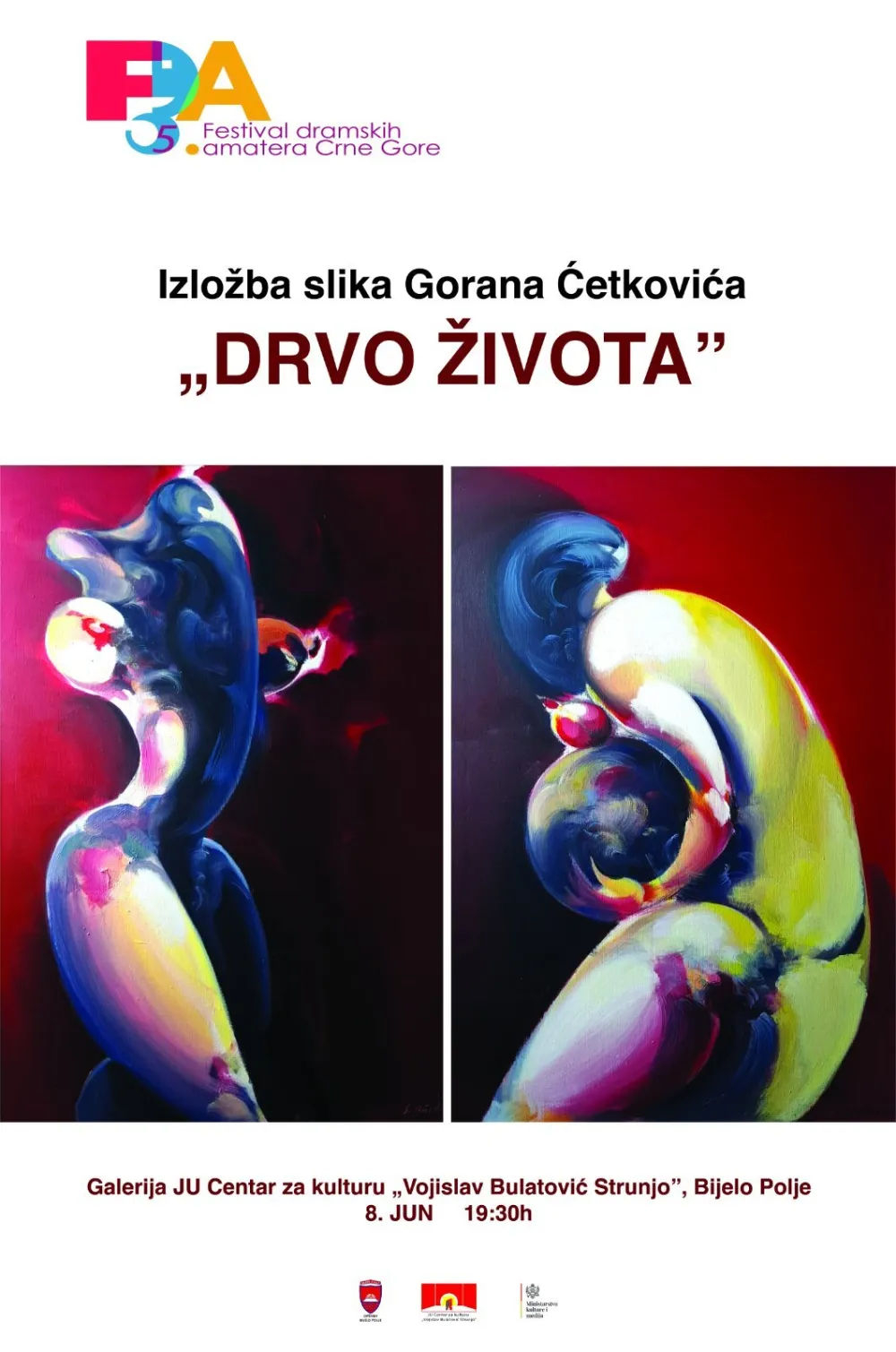 Vizual za izložbu G. Ćetkovića