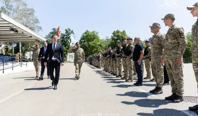 Bečić i Krapović sa vojnicima koji su obezbjeđivali Samit EU-ZB: Vojska pouzdan oslonac institucija kada je to najpotrebnije