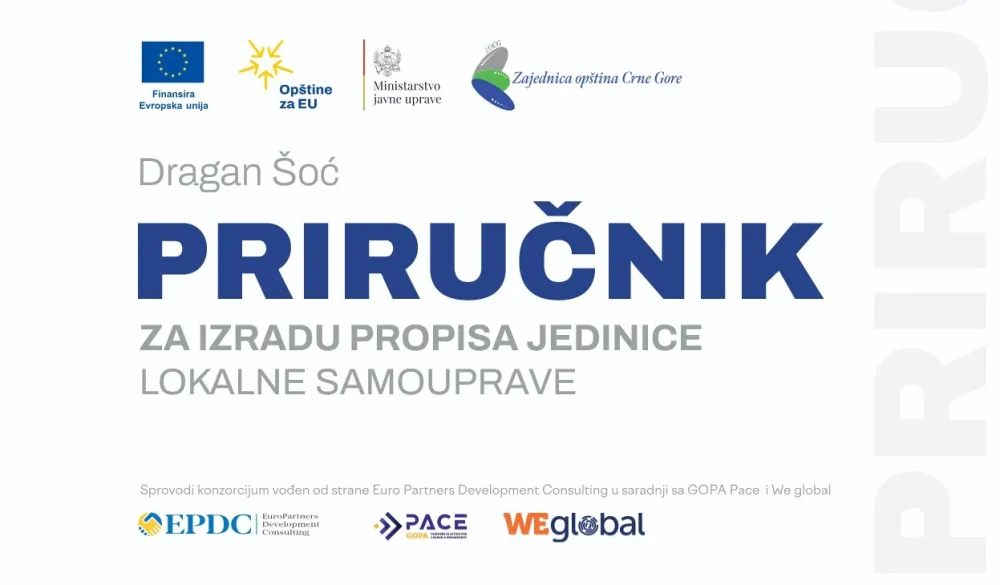 Zajednica op&scaron;tina objavila Priručnik za izradu propisa jedinica lokalne samouprave