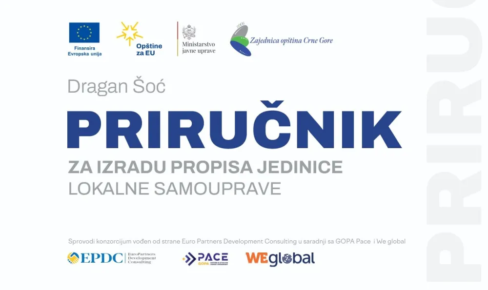 Zajednica op&scaron;tina objavila Priručnik za izradu propisa jedinica lokalne samouprave