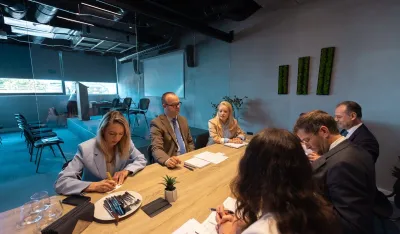 Sa sastanka Damjana Ćulafića i zamjenika generalnog direktora AFD-a Bertranda Walckenaera