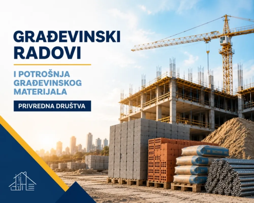 Monstat: Ukupna vrijednost izvr&scaron;enih građevinskih radova 704 miliona