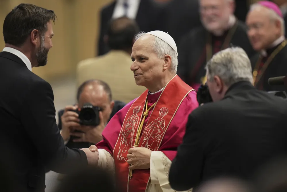 Papa Lav XIV i potpredsjednik Vens
