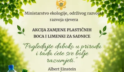 MERS: Akcija zamjene plastičnih boca i limenki za sadnice u Nik&scaron;iću 3. jula