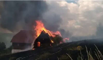 Požar u pljevaljskim Matarugama