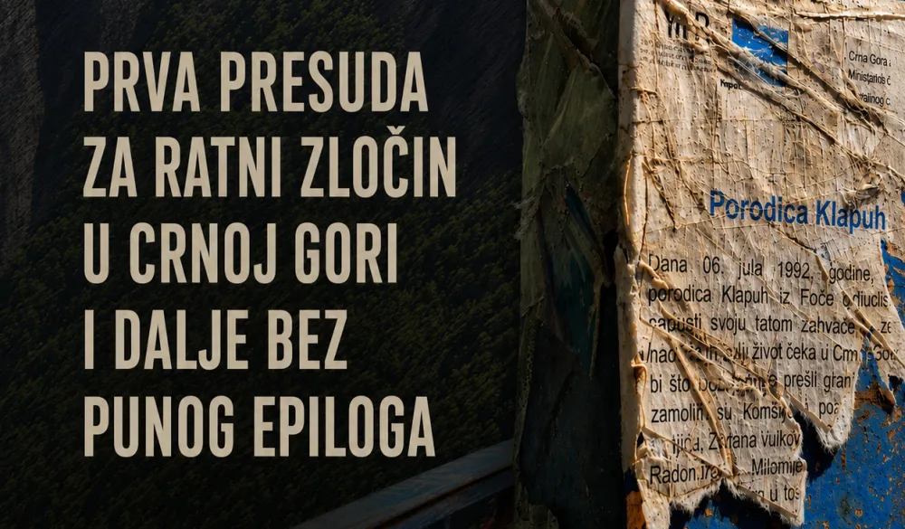 GA: Prva presuda za ratni zločin u Crnoj Gori i dalje bez punog epiloga