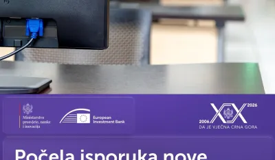 Počela isporuka računarske opreme &scaron;kolama u Crnoj Gori