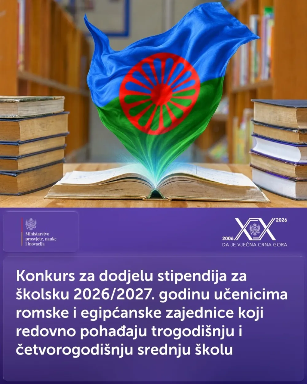 Povećane stipendije srednjo&scaron;kolcima romske i egipćanske zajednice