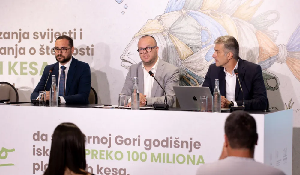 Ćulafić: Novom kampanjom nastavljamo borbu protiv prekomjerne upotrebe plastičnih kesa