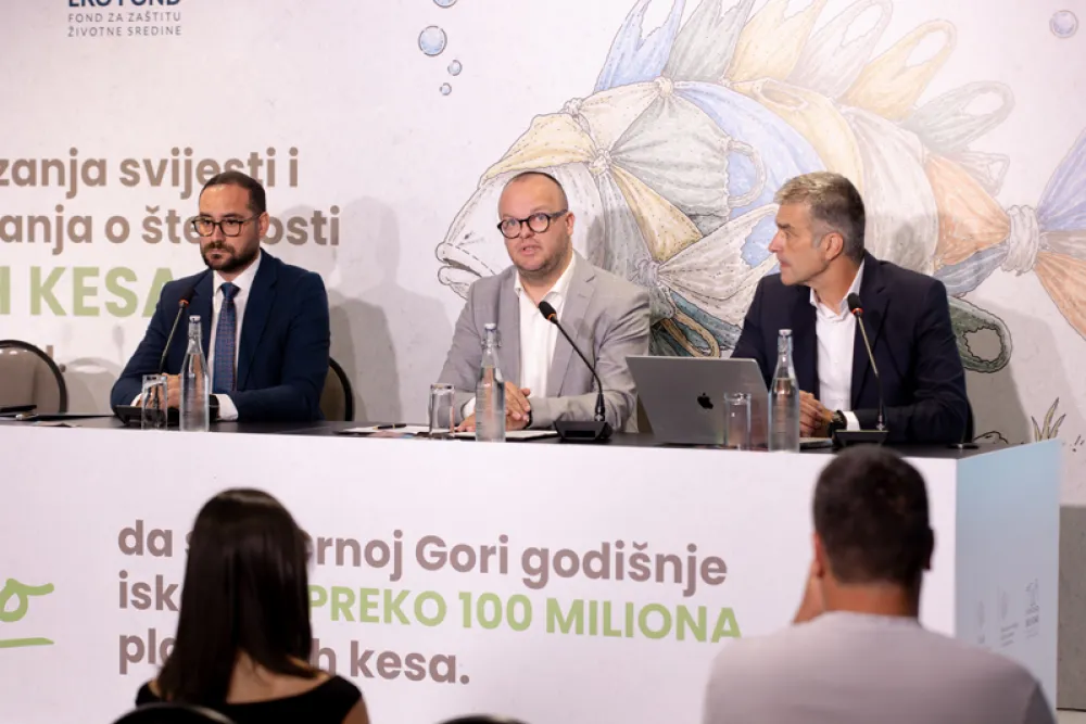 Ćulafić: Novom kampanjom nastavljamo borbu protiv prekomjerne upotrebe plastičnih kesa