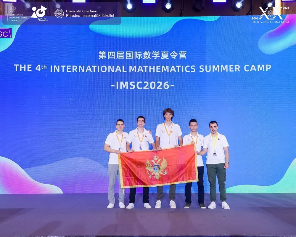 Crnogorski tim na Međunarodnom matematičkom ljetnjem kampu u Pekingu