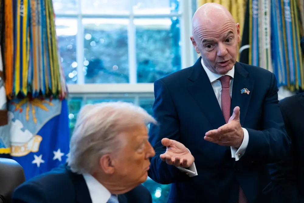 Đani Infantino tokom posjete Bijeloj kući 2025. godine