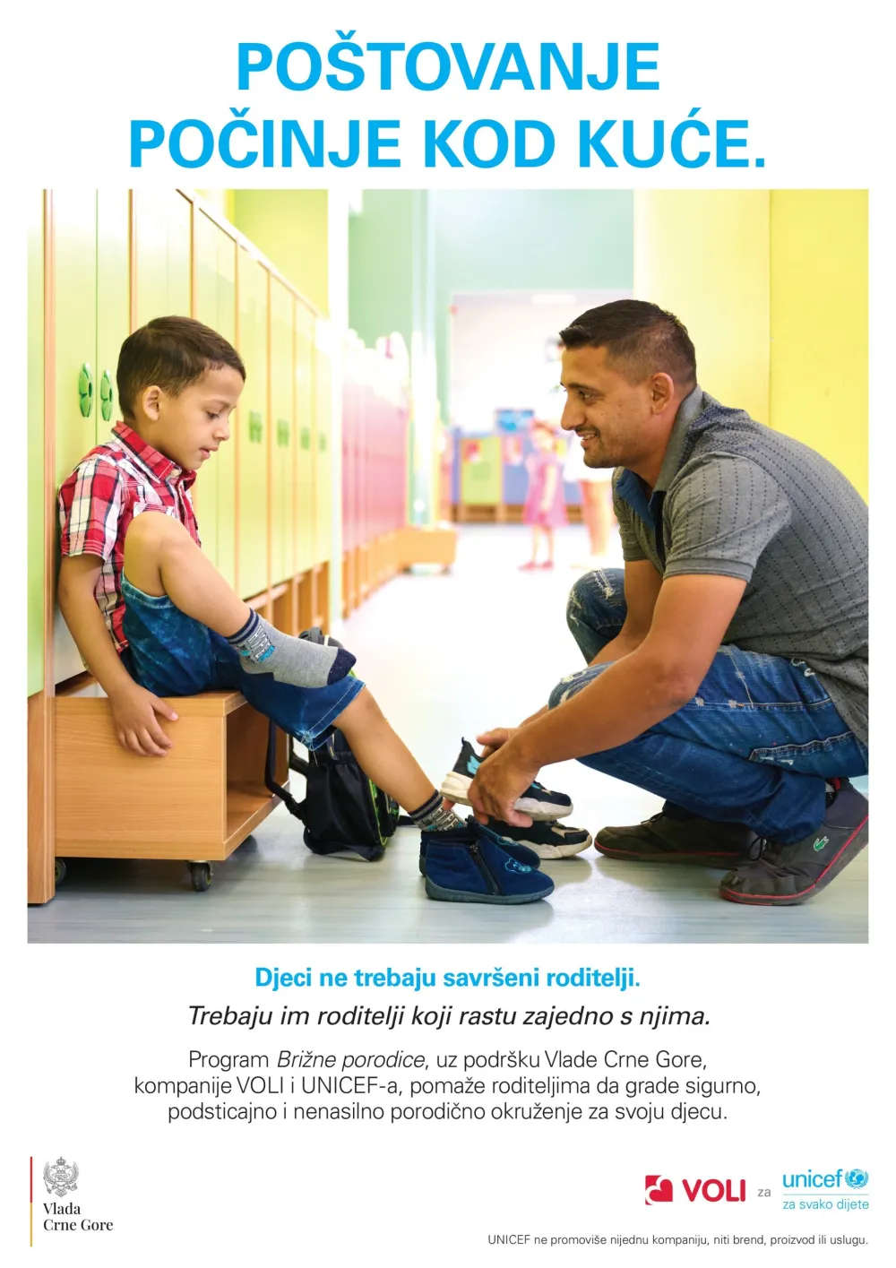 VOLI i UNICEF podržavaju roditelje &scaron;irom Crne Gore