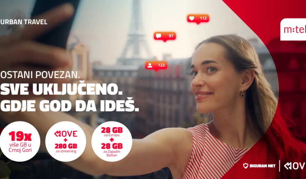 Novi postpaid paket u ponudi MTEL-a Urban travel