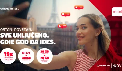 Novi postpaid paket u ponudi MTEL-a Urban travel