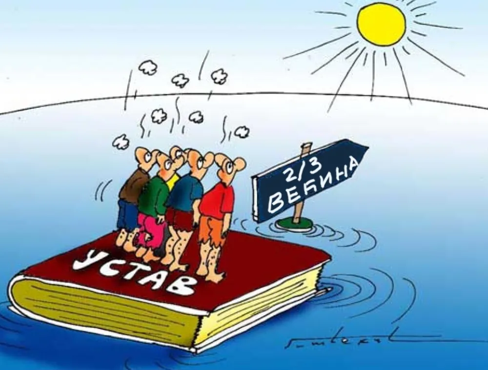 Karikatura Dana - Autor: Goran &Scaron;ćekić