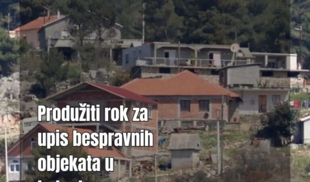 Produžiti rok za upis bespravnih objekata u katastar