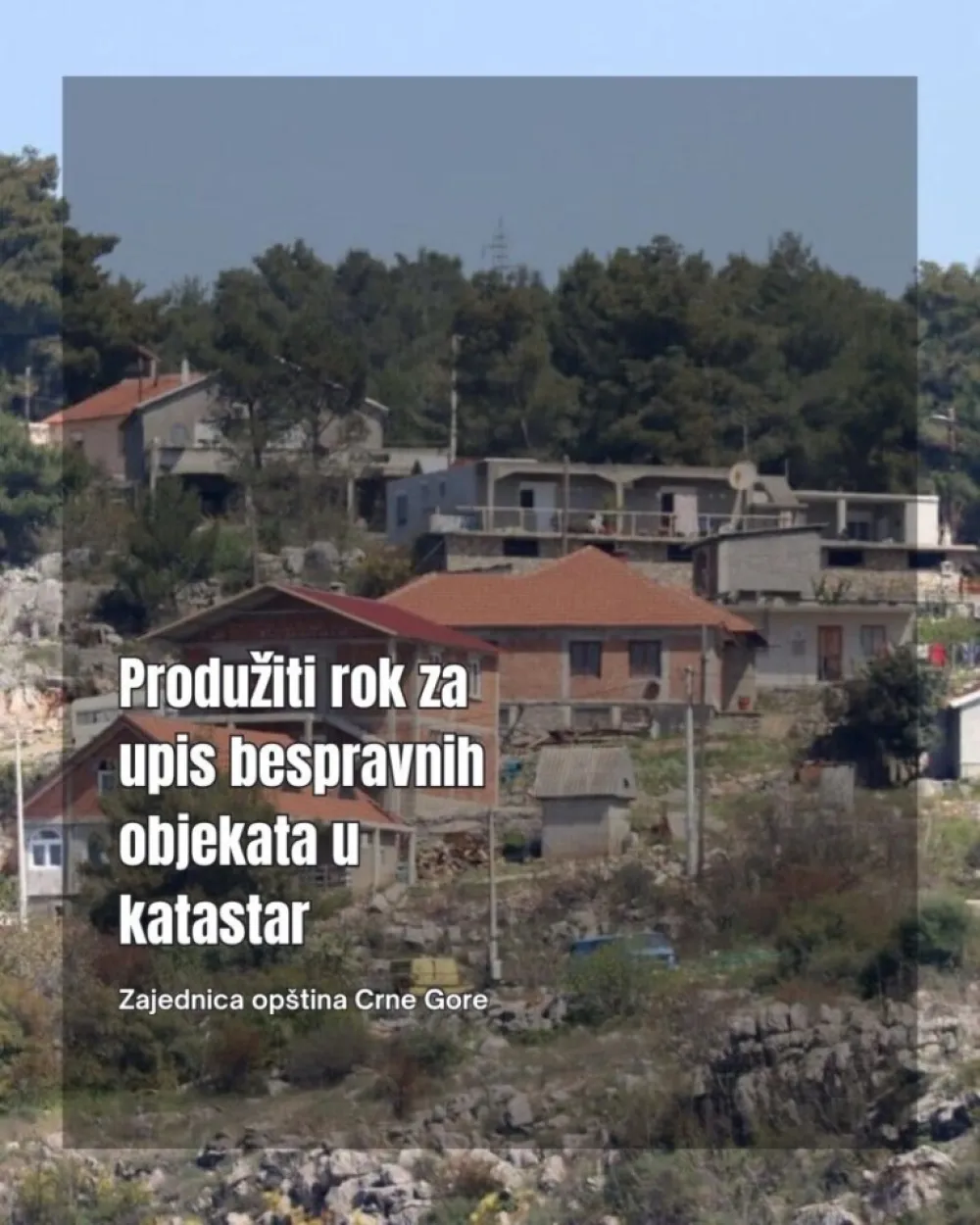 Produžiti rok za upis bespravnih objekata u katastar