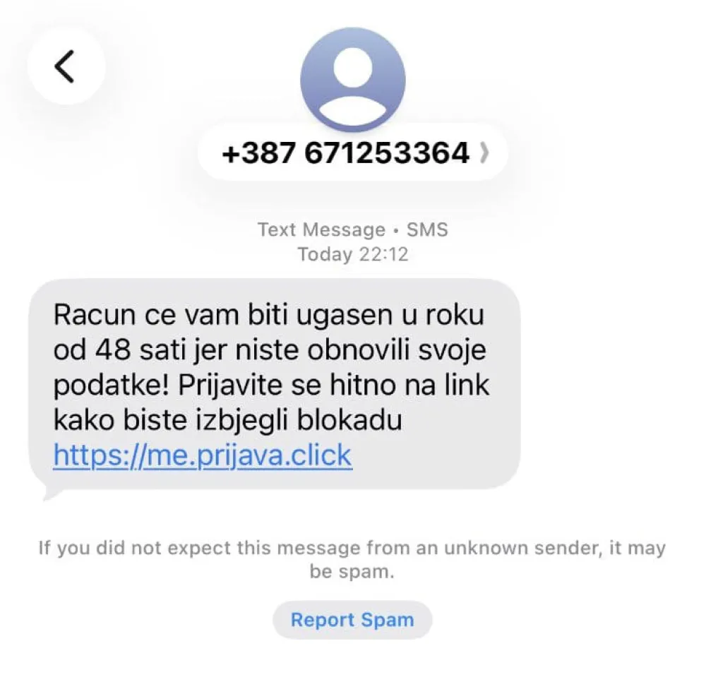Policija upozorava na prevarne SMS poruke: Ne preduzimajte bilo kakve radnje koje se od vas u porukama traže