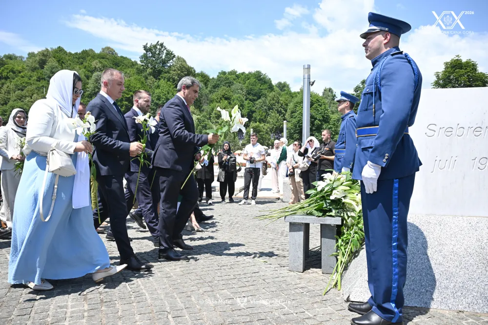 Ibrahimović predvodio delegaciju Vlade Crne Gore na obilježavanju 31. godi&scaron;njice genocida u Srebrenici