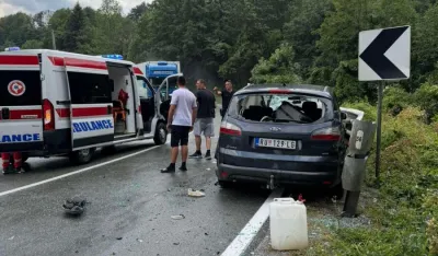 Saobraćajna nezgoda kod Kola&scaron;ina: Povrijeđena dva strana državljanina
