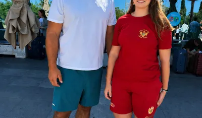 Kristina sa trenerom Ristićem