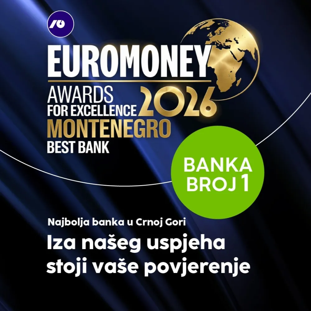 Euromoney proglasio NLB Banku najboljom bankom u Crnoj Gori