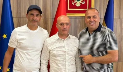 ČelniciMornara i trener Ste&scaron;ević