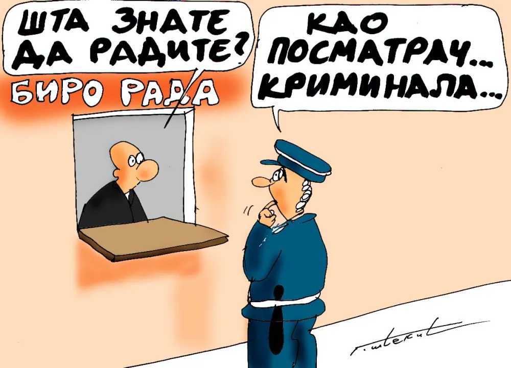 Karikatura Dana - Autor: Goran &Scaron;ćekić