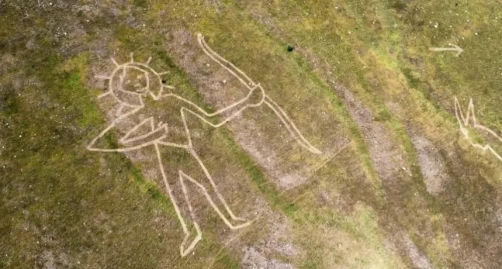 monumentalni prikaz lovca sa stećka