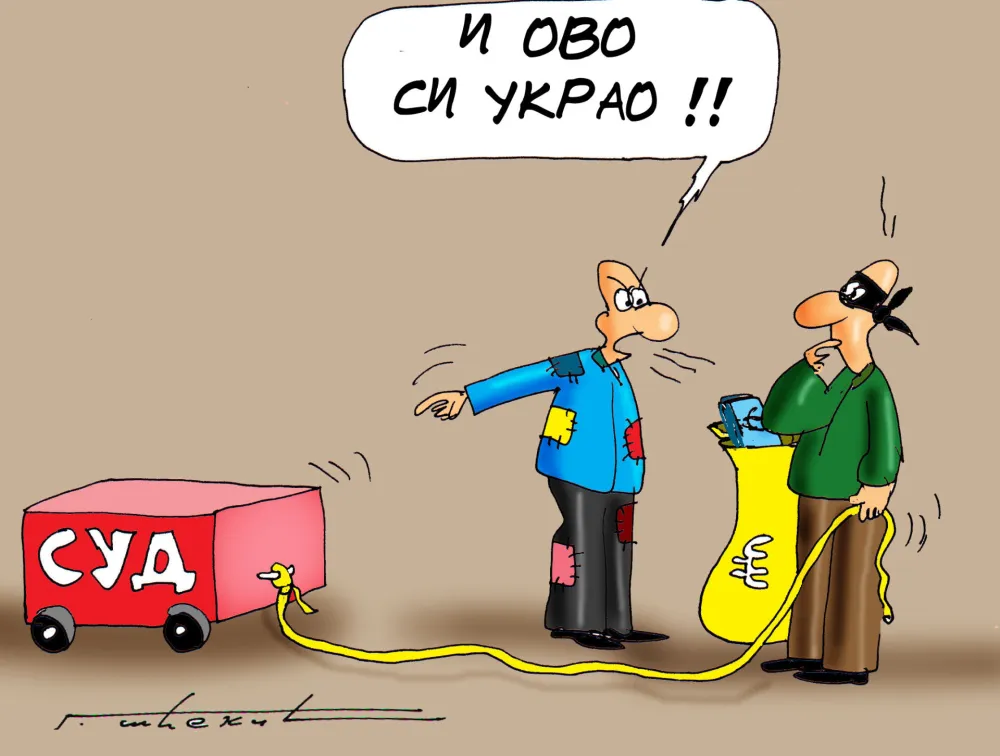 Karikatura Dana - Autor: Goran &Scaron;ćekić
