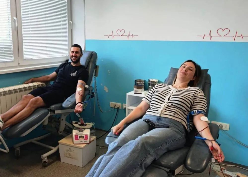Članovi Kluba malog fudbala &bdquo;Kaljari&ldquo; darovali 17 jedinica krvi