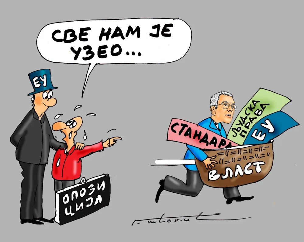 Karikatura Dana - Autor: Goran &Scaron;ćekić