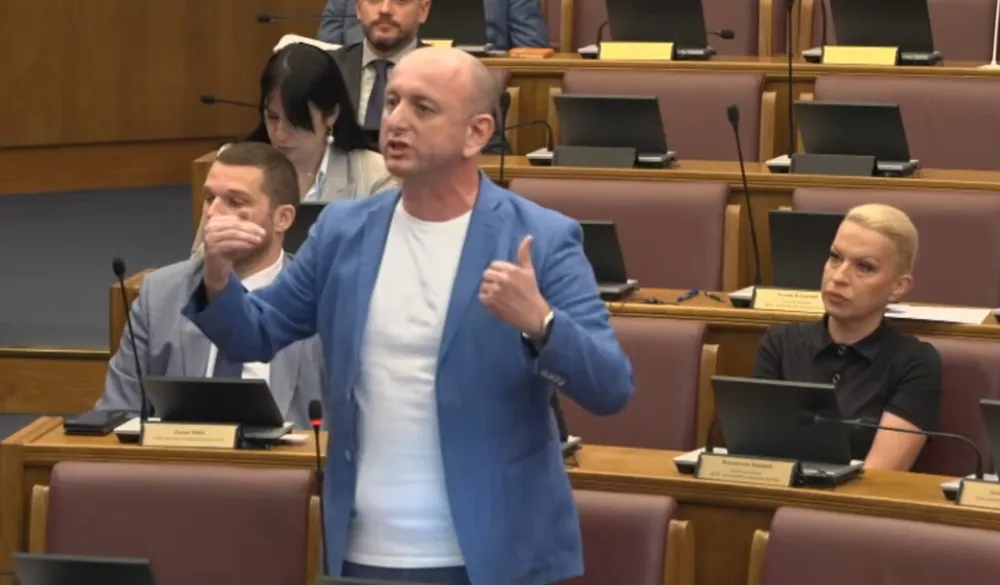 Milan Knežević u Skup&scaron;tini